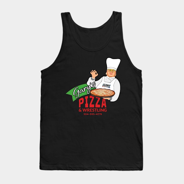 Gary's Pizza & Wrestling Tank Top by Shop Chandman Designs 